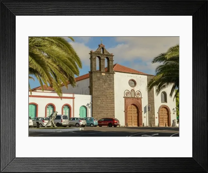 Framed Print : Teguise, Spain - 20 January 2021: the colonial town of Teguise at the Canary island on Lanzarote in Spain