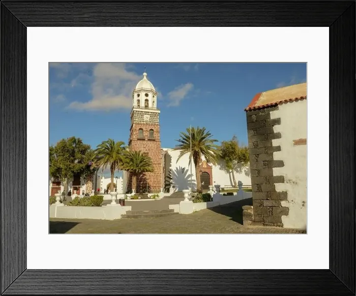 Framed Print : Teguise, Spain - 20 January 2021: the colonial town of Teguise at the Canary island on Lanzarote in Spain Framed Print : Teguise, Spain - 20 January 2021: the colonial town of Teguise at the Canary island on Lanzarote in Spain