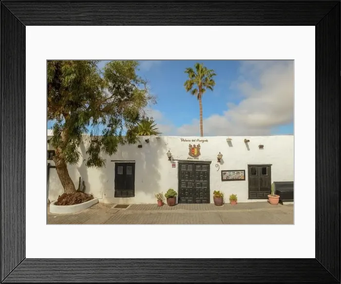 Framed Print : Teguise, Spain - 24 January 2021: the colonial town of Teguise at the Canary island on Lanzarote in Spain Framed Print : Teguise, Spain - 24 January 2021: the colonial town of Teguise at the Canary island on Lanzarote in Spain