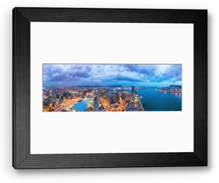 Framed Print : Epic aerial view of cityscape of Hong Kong. Cyberpunk metropolis scene, night, drone view Framed Print : Epic aerial view of cityscape of Hong Kong. Cyberpunk metropolis scene, night, drone view