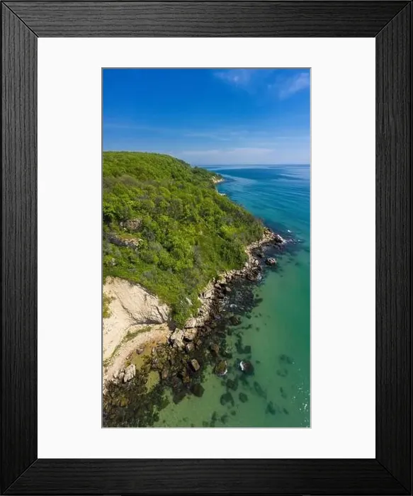 Framed Print : Aerial view to a beautiful beach on Black Sea, Bulgaria Framed Print : Aerial view to a beautiful beach on Black Sea, Bulgaria