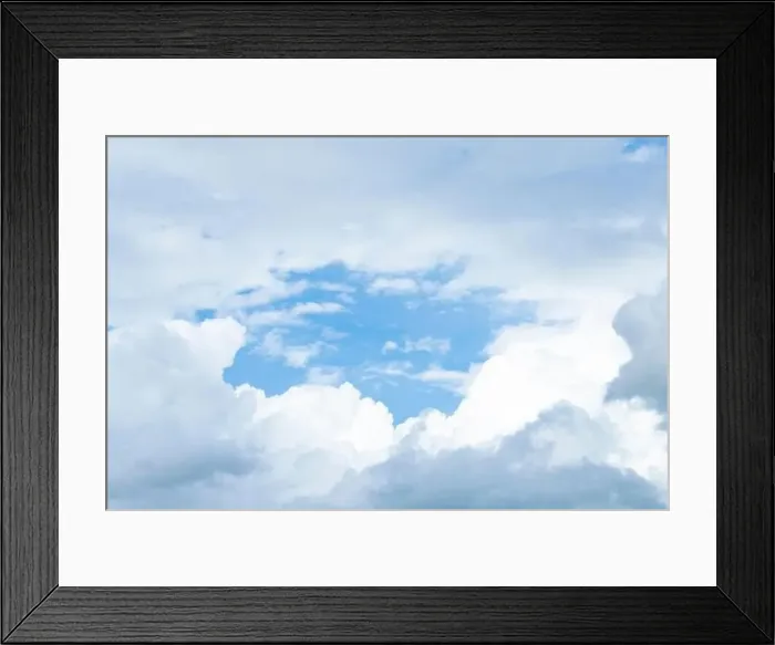 Framed Print : Stunning view of a blue sky with some fluffy clouds. Aerial shoot, natural background with copy space Framed Print : Stunning view of a blue sky with some fluffy clouds. Aerial shoot, natural background with copy space