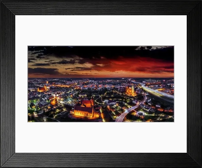 Framed Print : the city of Olsztyn in north-eastern Poland Framed Print : the city of Olsztyn in north-eastern Poland