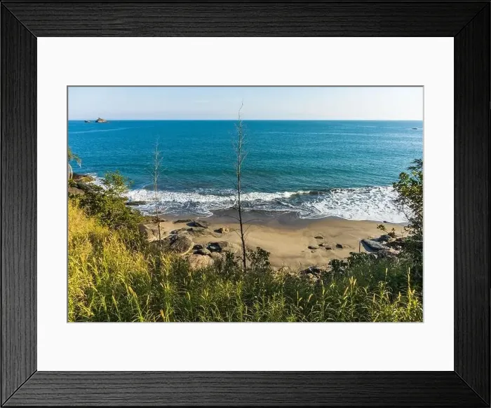 Framed Print : Beach landscape seen from the top Framed Print : Beach landscape seen from the top