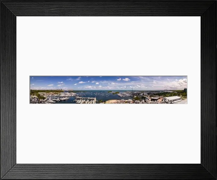 Framed Print : Aerial panorama of Coconut Grove Miami FL USA Framed Print : Aerial panorama of Coconut Grove Miami FL USA