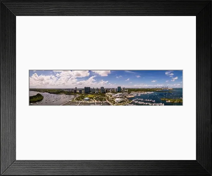 Framed Print : Aerial panorama of Coconut Grove Miami FL USA Framed Print : Aerial panorama of Coconut Grove Miami FL USA