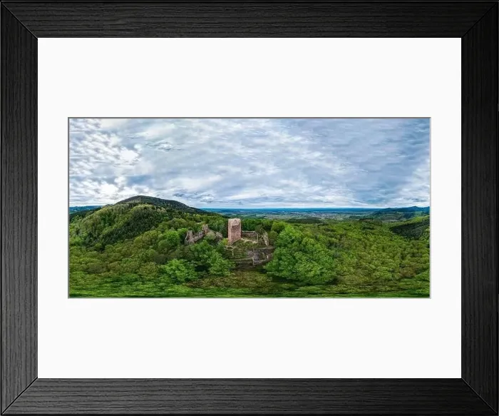 Framed Print : Medieval Castle Landsberg in Vosges Framed Print : Medieval Castle Landsberg in Vosges