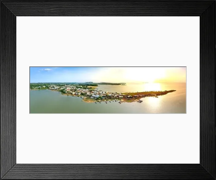 Framed Print : Ben Nom fishing village, Phu Cuong commune Framed Print : Ben Nom fishing village, Phu Cuong commune