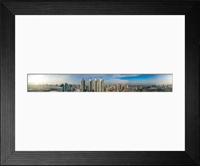 Framed Print : Aerial view of Bangkok Asoke, Khlong Toey during covid lockdown, Thailand Framed Print : Aerial view of Bangkok Asoke, Khlong Toey during covid lockdown, Thailand