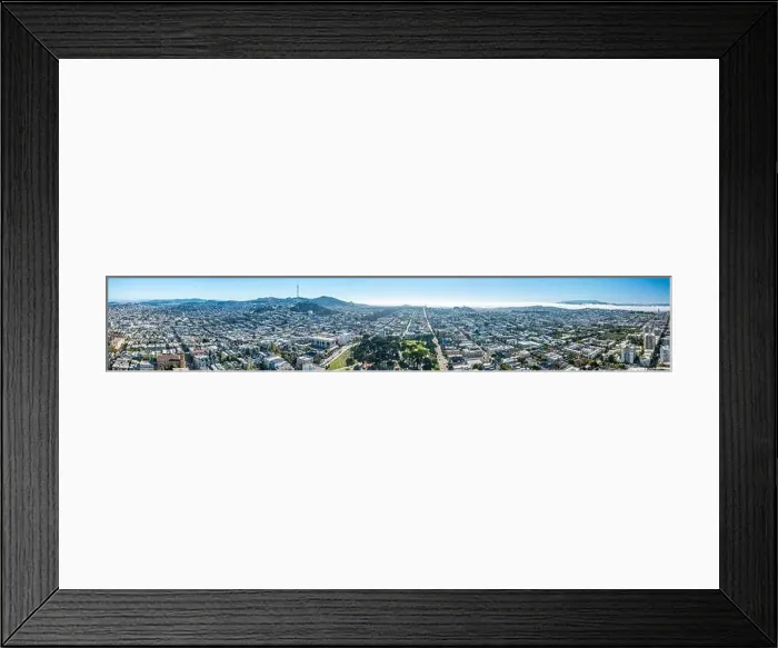 Framed Print : Aerial View of San Francisco City, California - No. 2 Framed Print : Aerial View of San Francisco City, California - No. 2