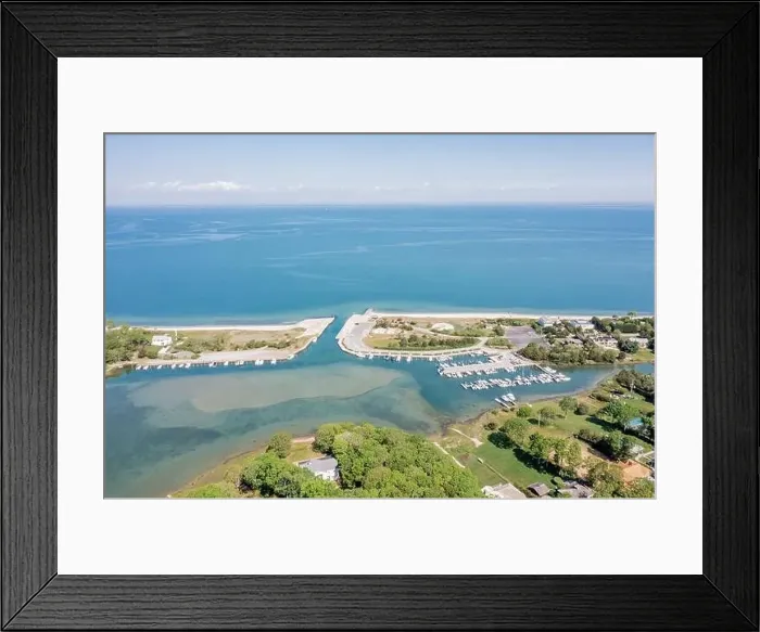 Framed Print : Aerial view of Clearwater Beach, East Hampton, NY Framed Print : Aerial view of Clearwater Beach, East Hampton, NY