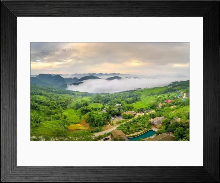 Framed Print : Panoramic view of beautiful green of Pu Luong commune, Thanh Hoa province, Vietnam Framed Print : Panoramic view of beautiful green of Pu Luong commune, Thanh Hoa province, Vietnam