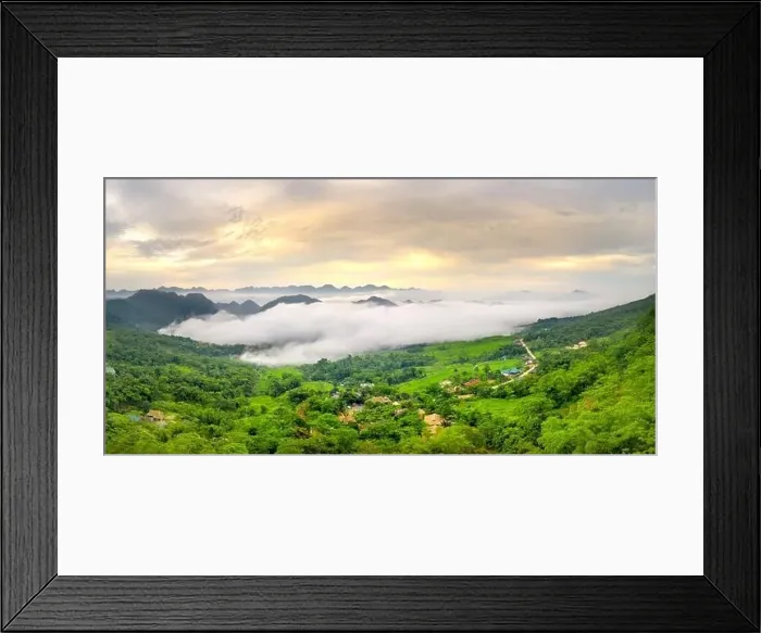 Framed Print : Panoramic view of beautiful green of Pu Luong commune, Thanh Hoa province, Vietnam Framed Print : Panoramic view of beautiful green of Pu Luong commune, Thanh Hoa province, Vietnam