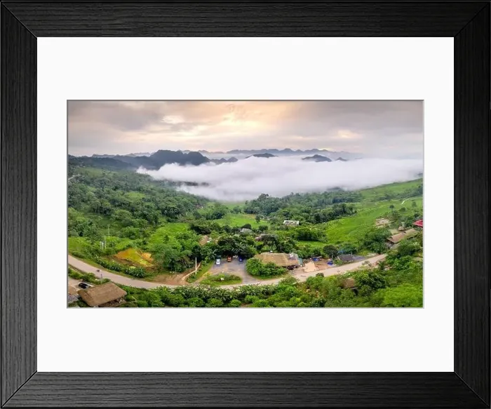 Framed Print : Panoramic view of beautiful green of Pu Luong commune, Thanh Hoa province, Vietnam Framed Print : Panoramic view of beautiful green of Pu Luong commune, Thanh Hoa province, Vietnam