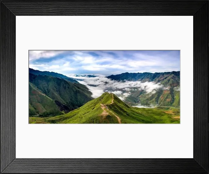 Framed Print : The majestic of Ta Xua mountain. This is a very famous tourist destination in Son La province. Viet Nam Framed Print : The majestic of Ta Xua mountain. This is a very famous tourist destination in Son La province. Viet Nam