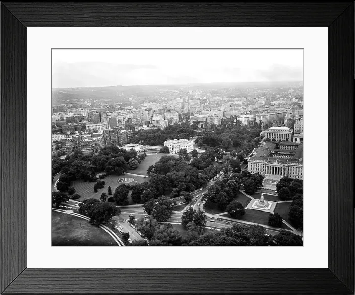 Framed Print : Aerial photo of Washington, D.C Framed Print : Aerial photo of Washington, D.C