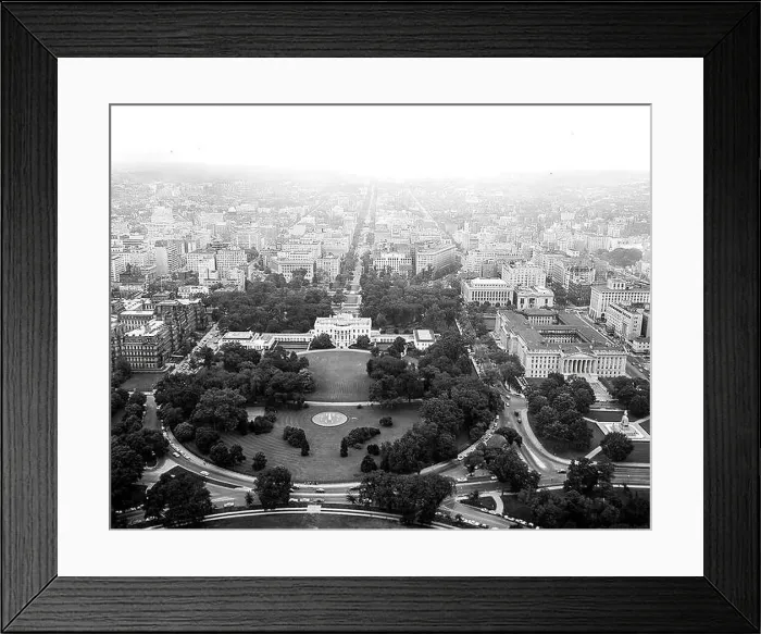 Framed Print : Aerial photo of Washington, D.C Framed Print : Aerial photo of Washington, D.C