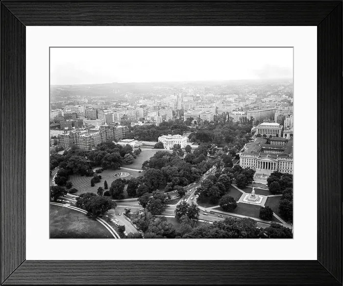 Framed Print : Aerial photo of Washington, D.C Framed Print : Aerial photo of Washington, D.C