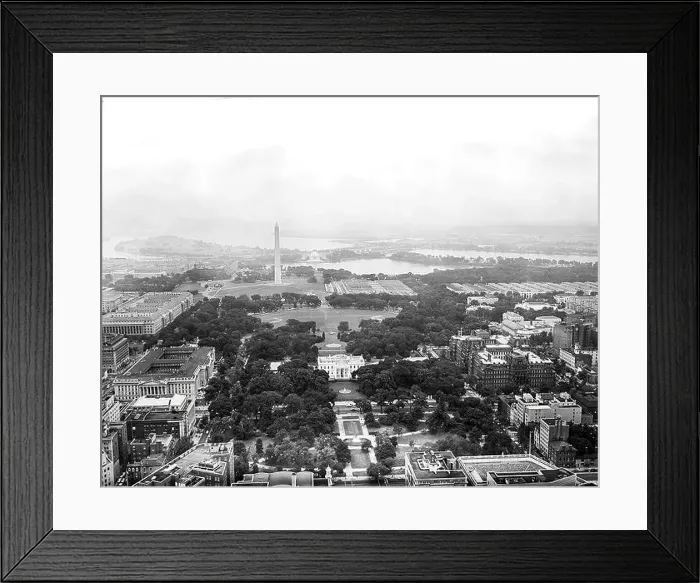 Framed Print : Aerial photo of Washington, D.C Framed Print : Aerial photo of Washington, D.C