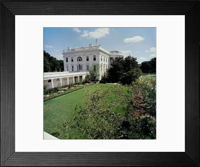 Framed Print : The White House Rose Garden, August 24 Framed Print : The White House Rose Garden, August 24
