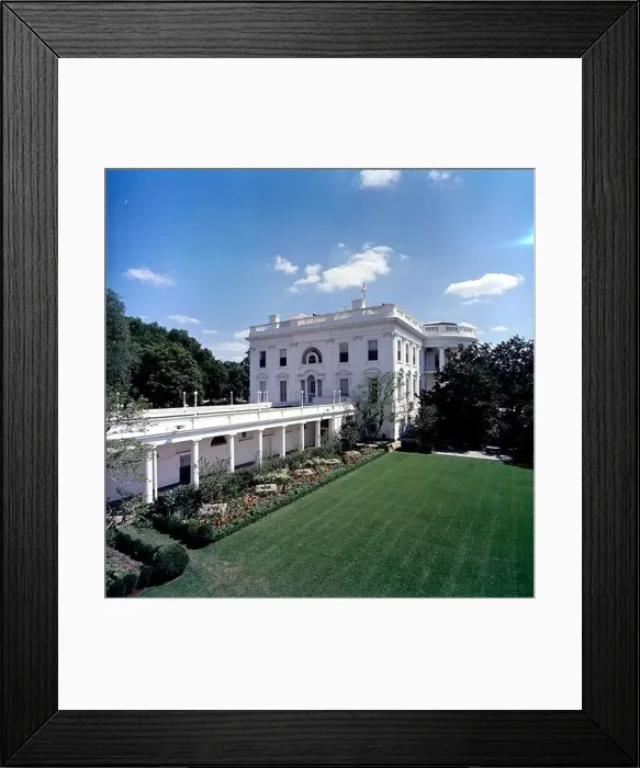 Framed Print : The White House Rose Garden, August 24 Framed Print : The White House Rose Garden, August 24