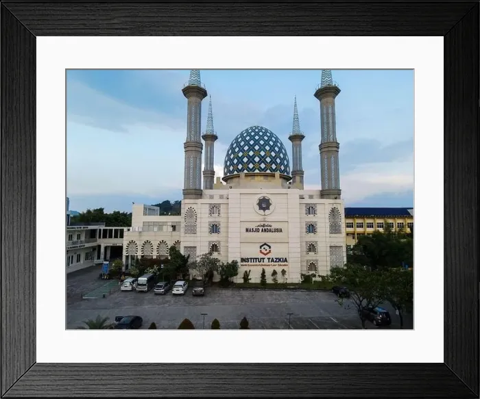 Framed Print : Aerial view of modern Andalusia Mosque in bogor. Bogor, May 31, 2021 Framed Print : Aerial view of modern Andalusia Mosque in bogor. Bogor, May 31, 2021