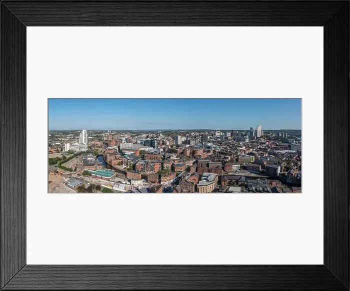 Framed Print : Bridgewater place and an Aerial view of Leeds City Centre from the south looking back to the train station and offices Framed Print : Bridgewater place and an Aerial view of Leeds City Centre from the south looking back to the train station and offices