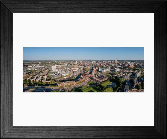 Framed Print : Bridgewater place and an Aerial view of Leeds City Centre from the south looking back to the train station and offices Framed Print : Bridgewater place and an Aerial view of Leeds City Centre from the south looking back to the train station and offices