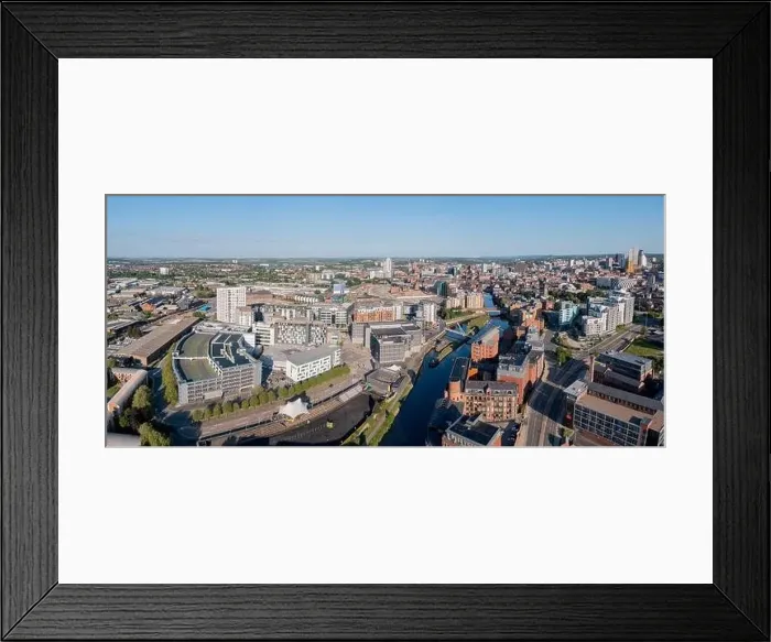 Framed Print : Bridgewater place and an Aerial view of Leeds City Centre from the south looking back to the train station and offices Framed Print : Bridgewater place and an Aerial view of Leeds City Centre from the south looking back to the train station and offices