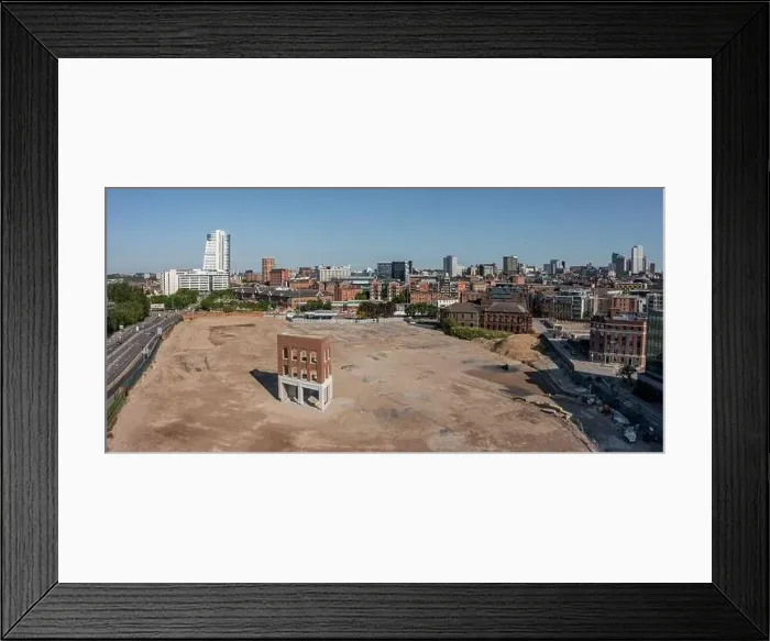 Framed Print : Bridgewater place and an Aerial view of Leeds City Centre from the south looking back to the train station and offices Framed Print : Bridgewater place and an Aerial view of Leeds City Centre from the south looking back to the train station and offices
