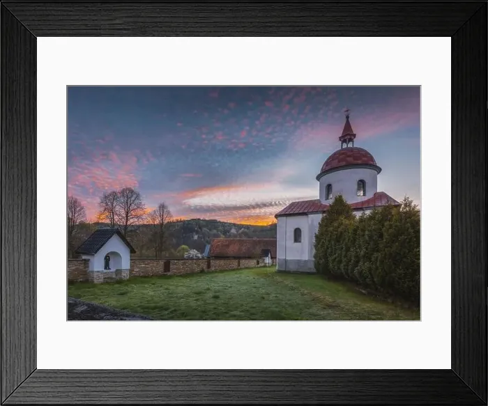 Framed Print : St. Sebastian Chapel in Niedzwiedz. Lesser Poland, Poland Framed Print : St. Sebastian Chapel in Niedzwiedz. Lesser Poland, Poland