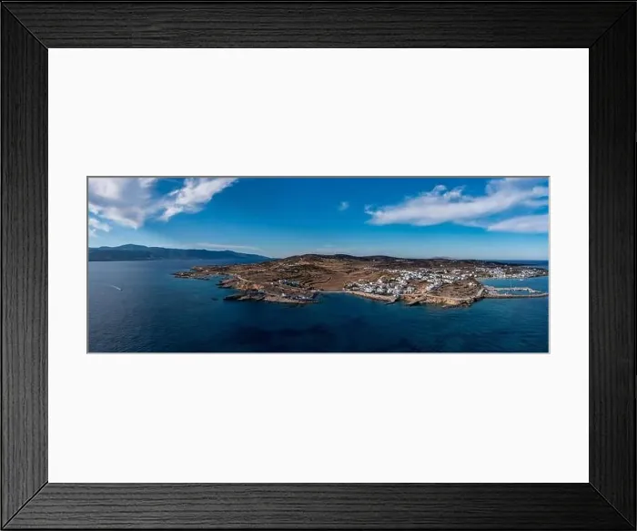 Framed Print : Greece, Pano Koufonisi island aerial drone panoramic view Framed Print : Greece, Pano Koufonisi island aerial drone panoramic view