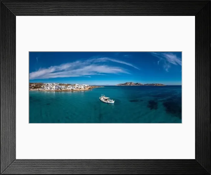 Framed Print : Greece, Koufonisi island aerial drone panoramic view Framed Print : Greece, Koufonisi island aerial drone panoramic view
