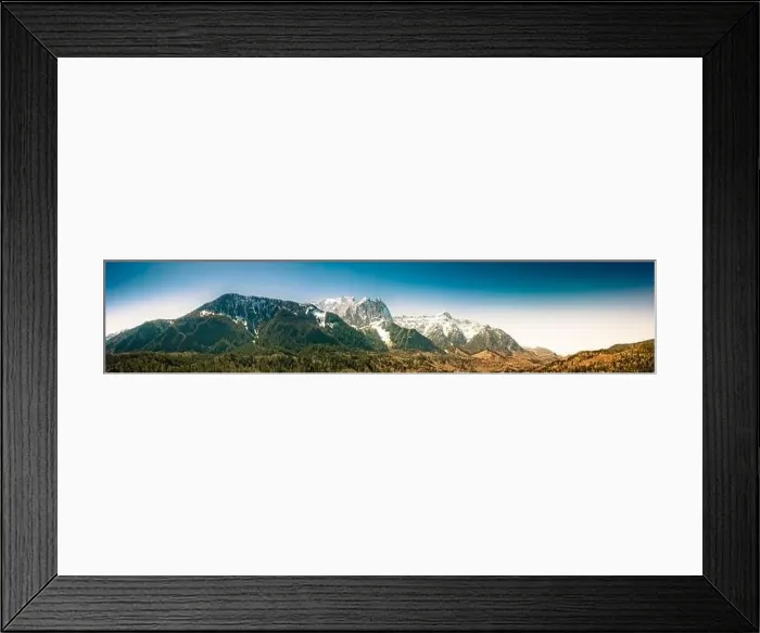 Framed Print : Aerial panorama image by drone of the Cascade mountains in Washington State Framed Print : Aerial panorama image by drone of the Cascade mountains in Washington State