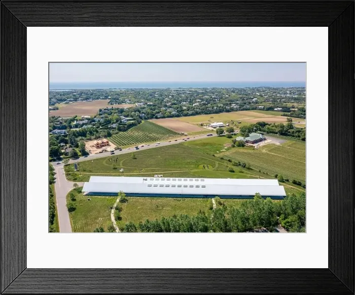 Framed Print : Aerial image of the Parrish Museum of Art, Water Mill, NY Framed Print : Aerial image of the Parrish Museum of Art, Water Mill, NY