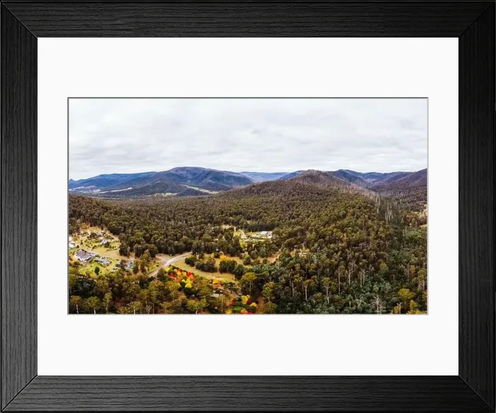Framed Print : View Over Marysville in Australia Framed Print : View Over Marysville in Australia