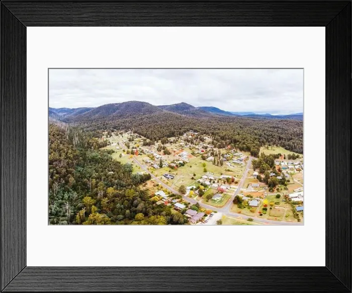 Framed Print : View Over Marysville in Australia Framed Print : View Over Marysville in Australia