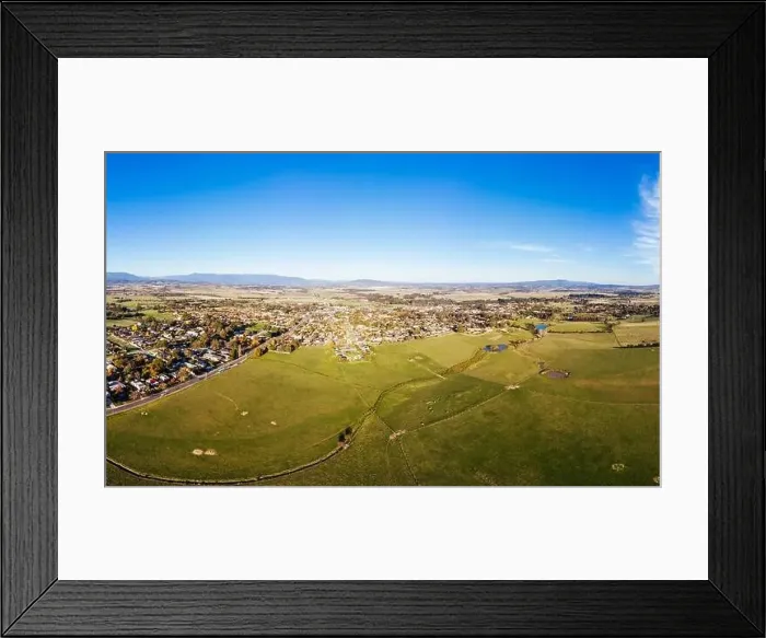 Framed Print : View Over Yarra Glen in Australia Framed Print : View Over Yarra Glen in Australia