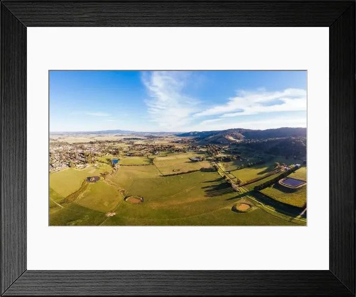 Framed Print : View Over Yarra Glen in Australia Framed Print : View Over Yarra Glen in Australia