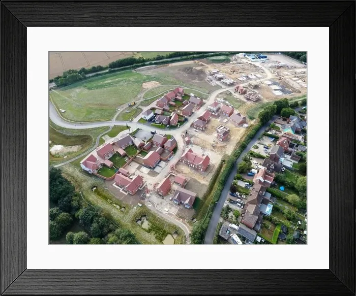 Framed Print : Housing Development, Tull Way in Thatcham Framed Print : Housing Development, Tull Way in Thatcham
