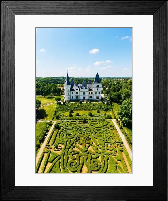 Framed Print : Hungarian romantic style castle in Tiszadob village which name is Andrassy castle Framed Print : Hungarian romantic style castle in Tiszadob village which name is Andrassy castle