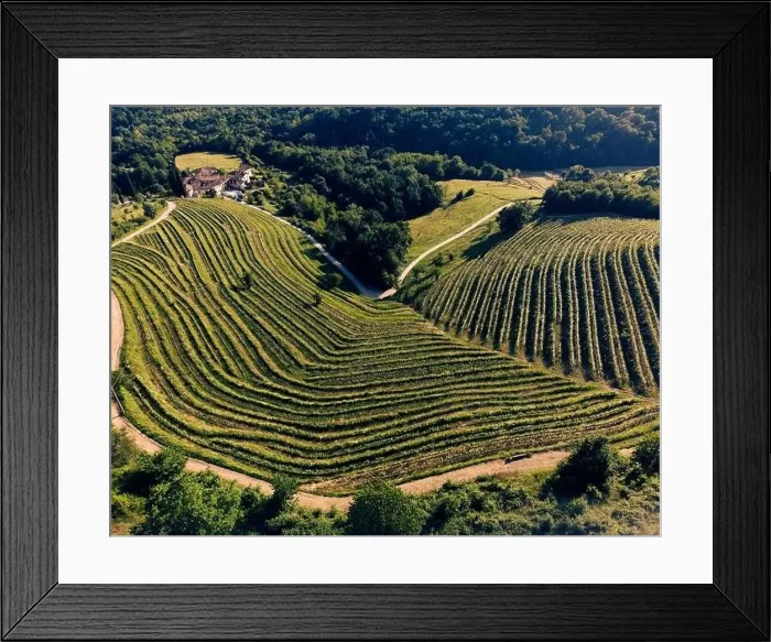 Framed Print : Aerial view of Montevecchia beautiful terraces at sunset of the lombardy countryside Framed Print : Aerial view of Montevecchia beautiful terraces at sunset of the lombardy countryside