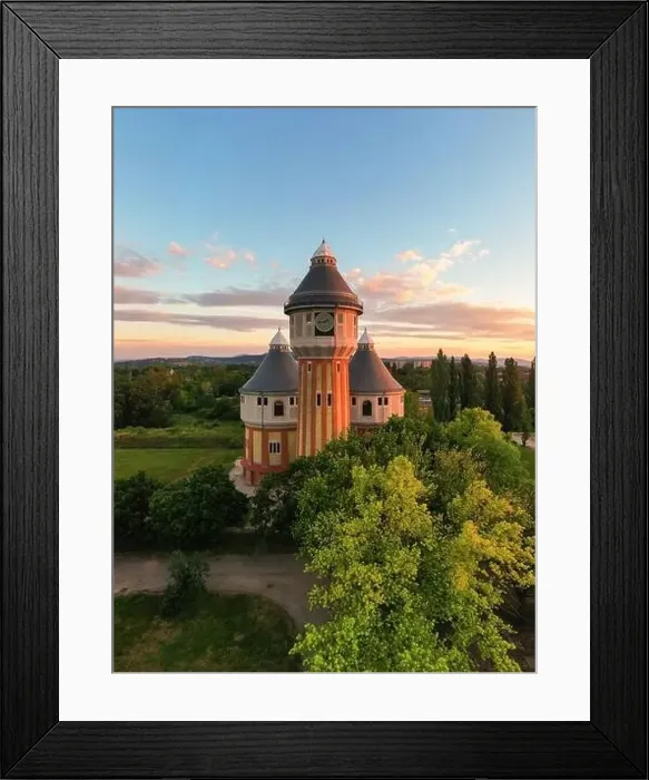 Framed Print : Renovated towers in an abandoned aera Framed Print : Renovated towers in an abandoned aera