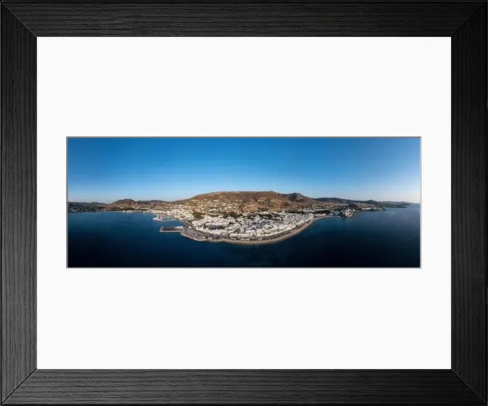 Framed Print : Paros island, Greece. Parikia town cityscape Framed Print : Paros island, Greece. Parikia town cityscape