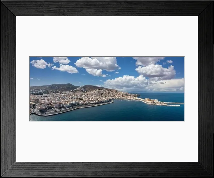 Framed Print : Syros island, Greece, Cyclades capital Ermoupolis cityscape Framed Print : Syros island, Greece, Cyclades capital Ermoupolis cityscape