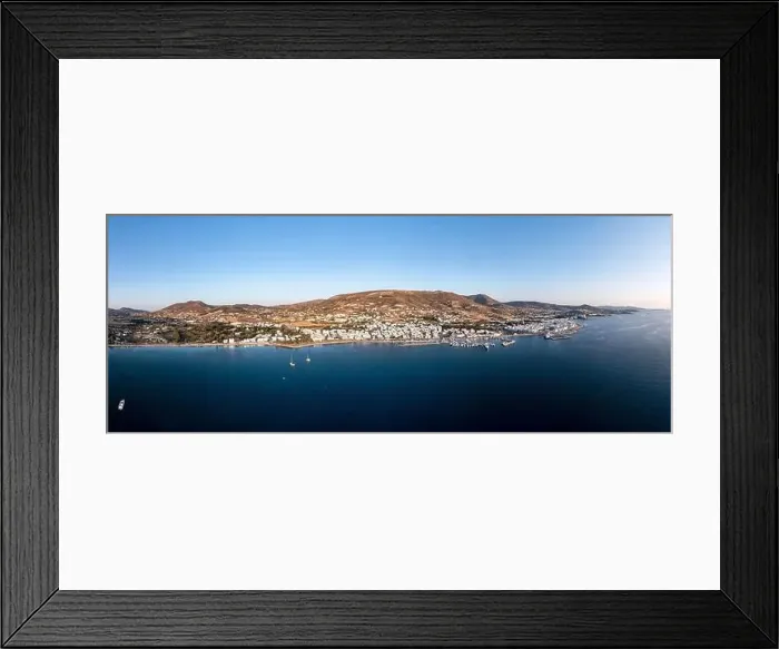 Framed Print : Paros island, Greece. Parikia town landscape