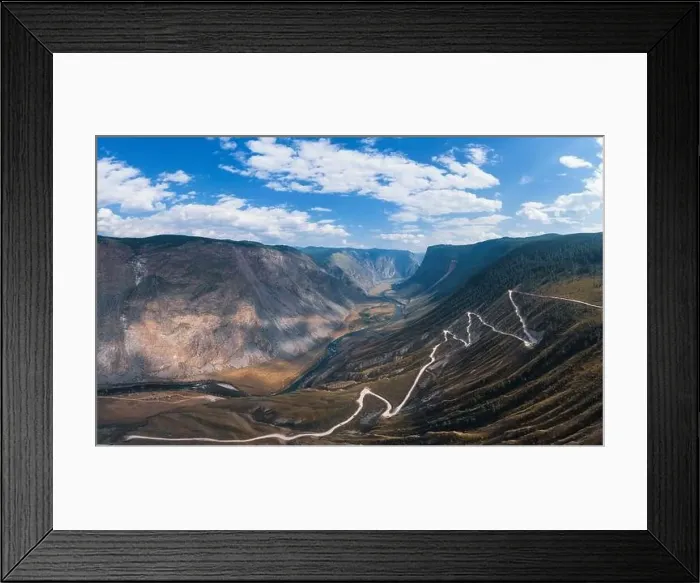 Framed Print : Altai mountain road pass Framed Print : Altai mountain road pass