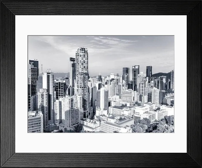 Framed Print : The amazing view of Hong-Kong cityscape full of skyscrapers from the rooftop Framed Print : The amazing view of Hong-Kong cityscape full of skyscrapers from the rooftop