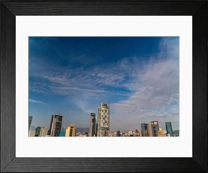Framed Print : The amazing view of Hong-Kong cityscape full of skyscrapers from the rooftop Framed Print : The amazing view of Hong-Kong cityscape full of skyscrapers from the rooftop
