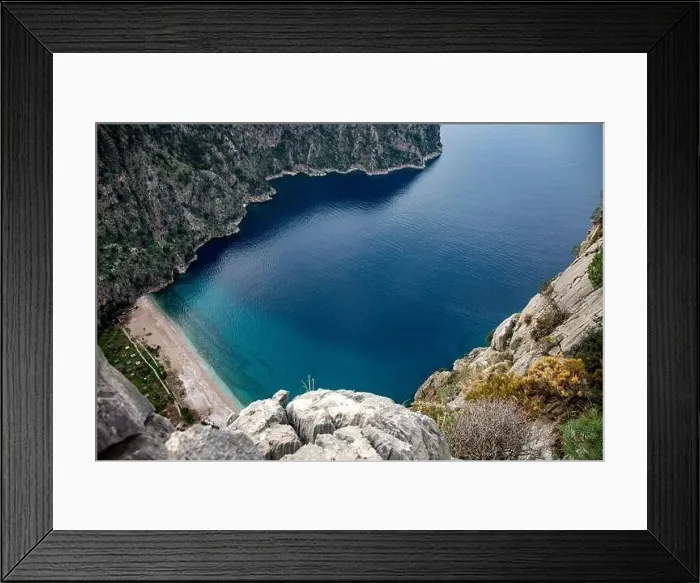 Framed Print : A panoramic photo of the valley of the butterflies